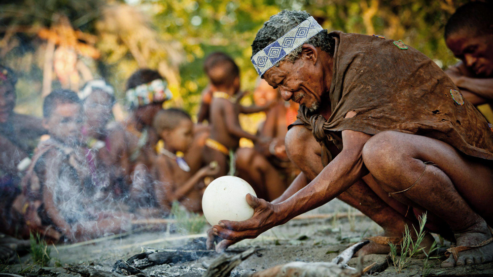 The San tribe in Namibia