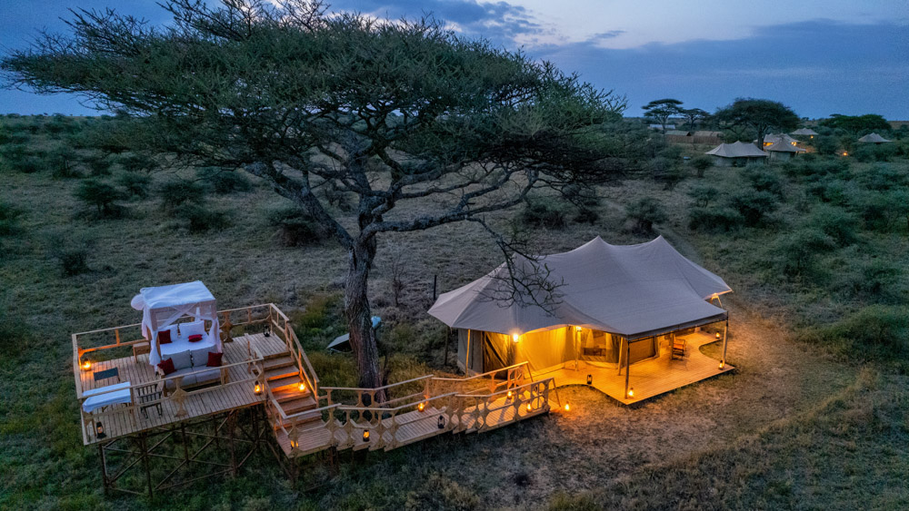Sleeping under the stars experience in Tanzania.